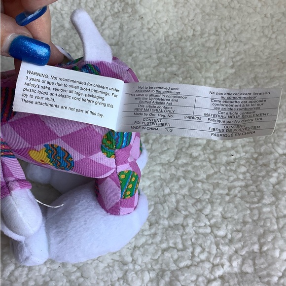 Whitmans Peanuts Plush Snoopy Dog Bunny Slippers Pjs Stuffed Animal Toy w Tags - Picture 6 of 7